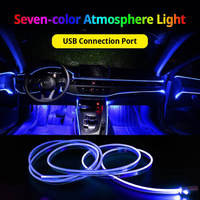 Lumière ambiante USB pour l'intérieur de la voiture 12v 1m 2m 3m 5m Lignes de décoration intérieure LED Lumière froide Lumières néon pour l'intérieur de la voiture