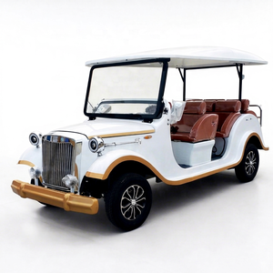 Auto Eléctrico Vintage Más Vendido, 7 Pasajeros, Batería de Litio de 48 Voltios, Auto Clásico con Certificación CE, Llantas de Goma Sólida, Hidráulico - Product Image 1