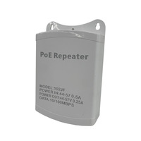 Fabrik-Großhandel 1-in-2-Out Wasserdichter Outdoor PoE-Extender 10/100Mbps VLAN für IP-Kamera NVR PoE-Switch