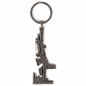 Porte-clés Souvenir personnalisé en métal à la mode, croisette d'1 pièce, bijou touristique - Product Image 2