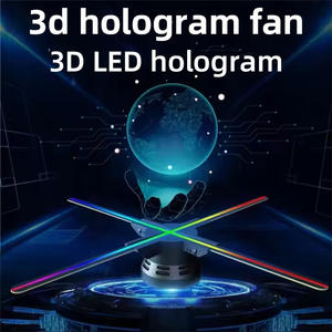 Esplosioni a occhio nudo 3D olografico ventilatore LED proiezione aerea trasparente Display sospensione presentazione attrezzatura accessorio - Product Image 3