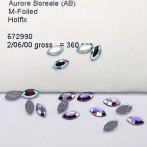 Alta Qualidade <span class=keywords><strong>Swarovski</strong></span> 2200 Navette Flatback Cristais Alto Brilho Strass Espumante Austríaco para Vestuário Decoração Bagagem - Product Image 3