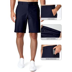 FOXA Short chino pour homme, 9 pouces, extensible, anti-humidité, short de golf avec poche zippée - Product Image 2