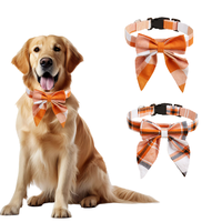 Nouveau luxe élégant polyester papillon animal noeud papillon détachable noeud chien solide collier