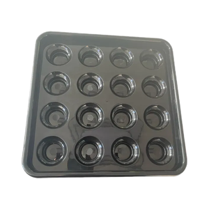 Plateau <span class=keywords><strong>de</strong></span> rangement <span class=keywords><strong>de</strong></span> <span class=keywords><strong>piscine</strong></span> Boîte <span class=keywords><strong>de</strong></span> <span class=keywords><strong>piscine</strong></span> Style américain Style britannique Noir Eight-Ball Résine Durable 1/2 Rod Box Pool Ball Tray - Product Image 1