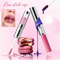 Populaire Gloss à lèvres double embout effet perle bleue, peel-off, repulpant, waterproof, anti-transfert