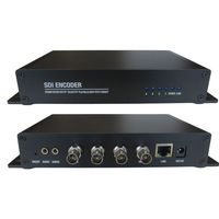 Encodeur de diffusion en direct SDI HD 4 canaux H.265 H.264 avec prise en charge RTMP SRT ONVIF, connexion NVR, diffusion de jeux, encodeur IPTV