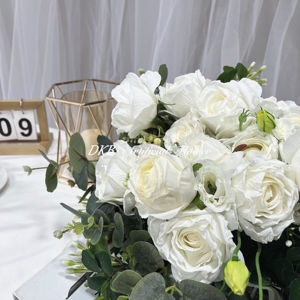 Fleurs artificielles DKB à prix abordable pour bouquet de mariée, roses éternelles, bouquet de mariée tendance - Product Image 6