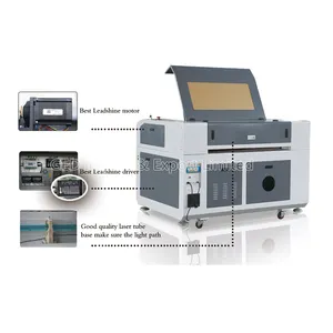 Guangzhou 6090 9060 50W 60W 80W 100W Laser Engraving Mesin CO2 Laser Cutting Mesin untuk 3D akrilik Logam