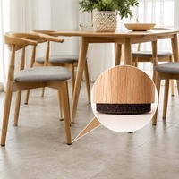 Tapis de fixation antidérapant multifonctionnel en feutre insonorisant, à dos adhésif, pour chaises et tables, disponible sur mesure, vente en gros