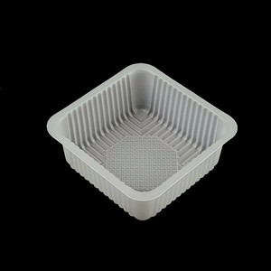 Bandejas de Plástico Desechables Personalizables, Material PP Blanco, Blíster para Envasado de Alimentos en Fábricas, Snacks, Papas Fritas, Galletas - Product Image 1