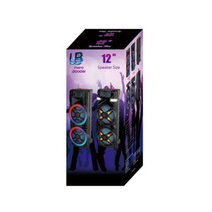 Altavoz con Micrófono Inalámbrico Doble de 15 Pulgadas con Luces LED RGB, BT 5.0, Micrófono Dual, Batería de 4500 mAh, 150 W para Fiestas al Aire Libre - Product Image 4