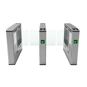 Barrière de passage piétonnier à portail battant LED à coins arrondis personnalisée en acier inoxydable 304, <span class=keywords><strong>tourniquet</strong></span> certifié CE 1 - Product Image 6