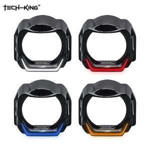 TECH-KING 3,0 pulgadas 1,5 pulgadas 1,8 pulgadas decoración cubierta lámpara coche motocicleta faro BI LED proyector cubierta con anillo de <span class=keywords><strong>Halo</strong></span> Led - Product Image 2