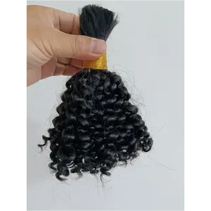 8 inch 3a 3b 3c afro kinky curly bulk human hair for braiding human braiding hair bulk no weft hair extensions