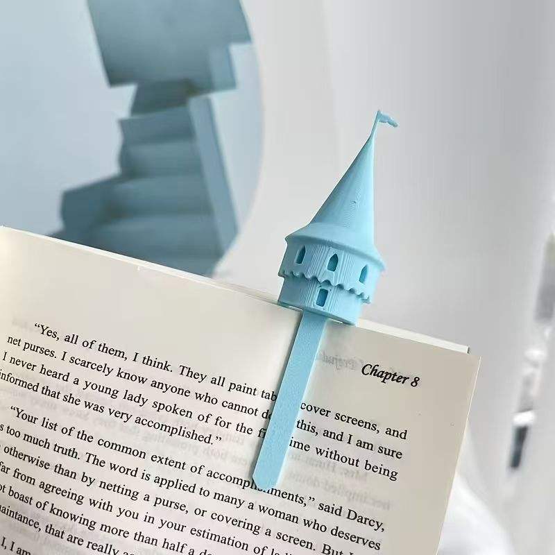 YY Beautiful 3D Printing Castle Paper Clips Bookmarks Cute Paperclips ...