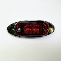 2.5 pouces 10-30v led feu de position latéral, éclairage de dégagement e-mark avec couvercle chromé