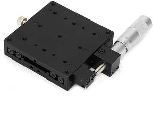 X Lineaire Trap, <span class=keywords><strong>Micrometer</strong></span> Handmatige Precisie Lineaire Translatie Trap Verplaatsing Trimlager Glijtafel X As 80X80Mm - Product Image 3