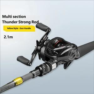 <span class=keywords><strong>Canne</strong></span> à pêche spinning courte en carbone portable à 4 sections avec poignée en EVA pour la pêche en bateau et en rivière, <span class=keywords><strong>canne</strong></span> à carpe robuste résistante aux herbes - Product Image 6