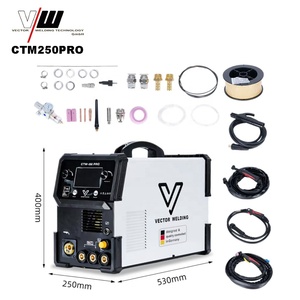 Soldadora VECTOR MIG TIG MMA Plasma 7 en 1 con Pantalla LCD, Soldadura de Pulso Simple/Doble, Sin Gas, para STAHL <span class=keywords><strong>WERK</strong></span> CTM250PRO - Product Image 1