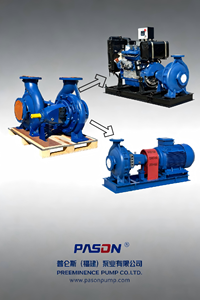Bomba centrífuga de succión final de alta presión OEM de 16 bar, 150/40 250/40 DIN24255/EN733 <span class=keywords><strong>STD</strong></span>, para minería de oro y agua - Product Image 6