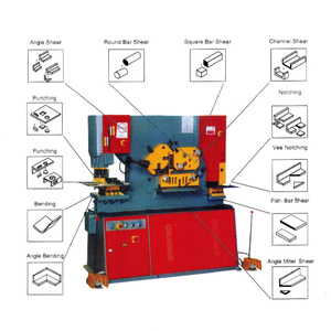 Machine de travail des métaux hydraulique multifonctionnelle Q35Y, machine de découpe professionnelle, poinçonnage mécanique, moteur 380V/220V 4KW, 600kN - Product Image 3