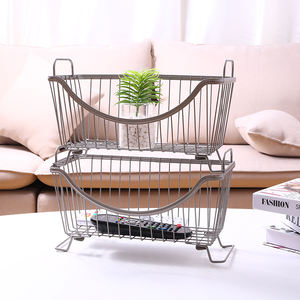 Cesto di frutta vegetale Organizer cesto di metallo di articoli vari per la casa - Product Image 6