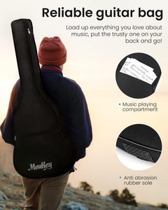 <span class=keywords><strong>Guitarra</strong></span> Acústica de 41 Pulgadas al por Mayor, Kit de Iniciación para Principiantes, <span class=keywords><strong>Guitarra</strong></span> Acústica de Tamaño Completo con Funda, Afinador y Capo para Adultos y Adolescentes - Product Image 5