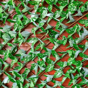 인공 녹색 벽 패널 인공 울타리 벽 인공 잎 개인 정보 보호 울타리 화면 울타리