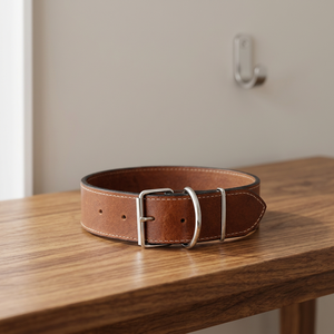Collar de cuero serie Monarch para marcas privadas premium de productos para mascotas de Divine International - Product Image 1