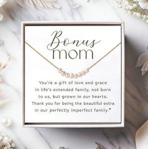 Collar de Perlas de Acero Inoxidable Chapado en Oro de 18K Hainon, Collar para Mamá, Regalo de Joyería para Madrastra, Regalo de Cumpleaños o Día de la Madre - Product Image 2