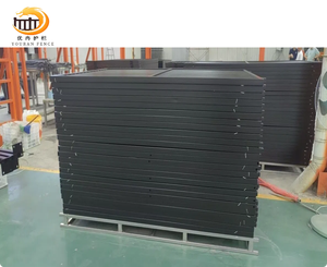 Nhôm louver trong suốt xem hàng rào và sân trước vườn sự riêng tư hàng rào màn hình nhôm an ninh màu đen phẳng mì hàng rào - Product Image 5