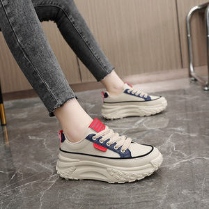 Zapatos de <span class=keywords><strong>tenis</strong></span> de suela gruesa de invierno con <span class=keywords><strong>plataforma</strong></span> para <span class=keywords><strong>mujer</strong></span>, zapatos de estilo para caminar para <span class=keywords><strong>mujer</strong></span>, nuevos estilos - Product Image 2