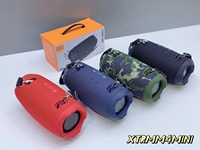 Enceinte portable sans fil XTRMM4 MINI Bluetooth en tissu, colorée, pour extérieur, avec caisson de basses, système audio étanche IPX4, lecteur de musique
