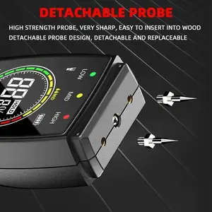 MT-19木材水分メーターカラースクリーン壁ペーパーボード湿度検出器セメントレンガ水分含有量テスターNo 1年 - Product Image 4