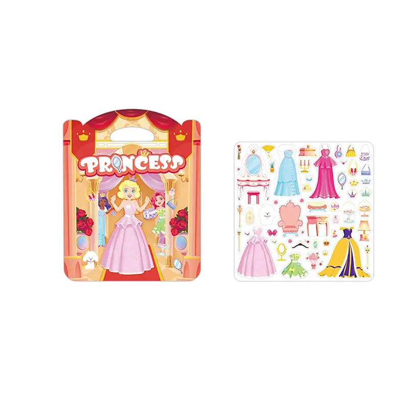 Q Bombe Jelly Princess Aufkleber Verschiedene 3D Puffy Themed Learning Aufkleber für Kleinkinder Vorschule Lern aktivitäten Reises pielzeug