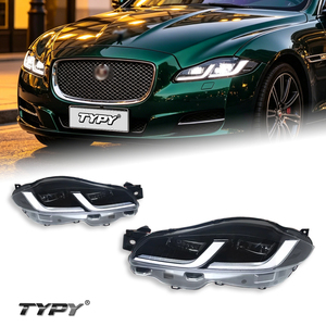 Feux avant TYPY pour Jaguar XJL 2012-2019, nouveaux feux de jour à LED de style lentille et clignotants séquentiels. - Product Image 1