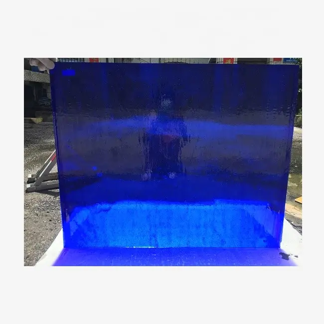 COE96 kaca sekering biru kobalt untuk dekorasi rumah kaca penyatu gantung ornamen kaca penyatu