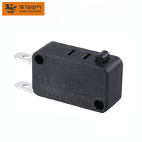 Micro-interrupteur noir KW7-0E de haute qualité, 2 broches, SPST NC, normalement fermé, courant maximal 16A/3A, tension maximale 250VAC