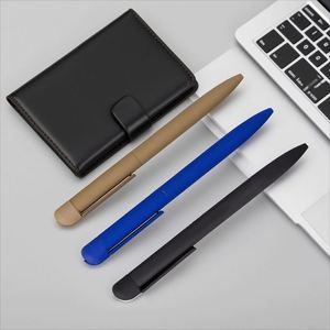 Custom Logo Matte Black Ballpoint <b>Pen</b> Stainless Steel Twist Metal Good Writing Promotion with <b>Colorful</b> Design Cheap Price <b>Pen</b> - Product Image 2