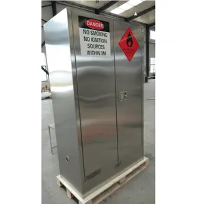 stainless steel laboratory flammable hazmat safety cabinet
