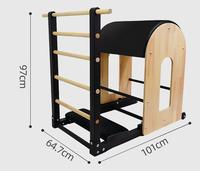 Machine d'entraînement Pilates Reformer en bois d'érable avec logo personnalisé pour studio à domicile et studio de yoga, modèle Ladder Barrel pour la pratique de la chaîne