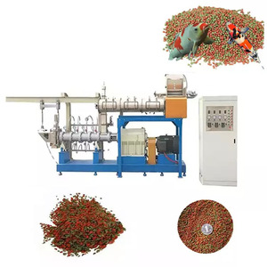 Machine extrudeuse de nourriture pour poissons flottante à sec, installation d'extrusion de nourriture aquatique à double vis, machine de traitement de nourriture pour poissons - Product Image 5