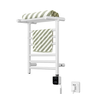 Sèche-serviettes <span class=keywords><strong>électrique</strong></span> compact 500x400mm blanc pour <span class=keywords><strong>salle</strong></span> <span class=keywords><strong>de</strong></span> <span class=keywords><strong>bain</strong></span> - Product Image 3