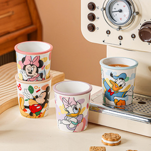 Juego de 4 Tazas con Asa de Mickey, Minnie, Pato <span class=keywords><strong>Donald</strong></span> y Daisy, Tazas de Cerámica para Helado, Tazones Lindos para Postre para Niños, Venta al Por Mayor - Product Image 4