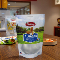 Sachets en plastique refermables pour barre de chocolat aux noix d'amande imprimés personnalisés Emballages de nourriture pour collation faits en nylon Gelée de nourriture pour animaux de compagnie en conserve