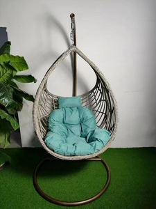 Оптовая продажа садовая мебель в форме яйца плетеное патио качели из ротанга Подвесные качели стул для улицы - Product Image 5