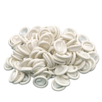 Vente directe usine : Doigtiers jetables antistatiques ESD en latex blanc de haute qualité pour salle blanche, gants de protection en caoutchouc