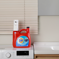 Distributeur de lessive électrique automatique à détection, réutilisable, pour extérieur, avec gobelet gradué, rechargeable par USB, pour hôtels et foyers