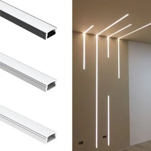 <span class=keywords><strong>Profilé</strong></span> diffuseur LED en alliage d'<span class=keywords><strong>aluminium</strong></span> en <span class=keywords><strong>U</strong></span> de 17*7mm pour éclairage de meuble encastré 6000K – Bandeaux lumineux à LED – Vente chaude - Product Image 1